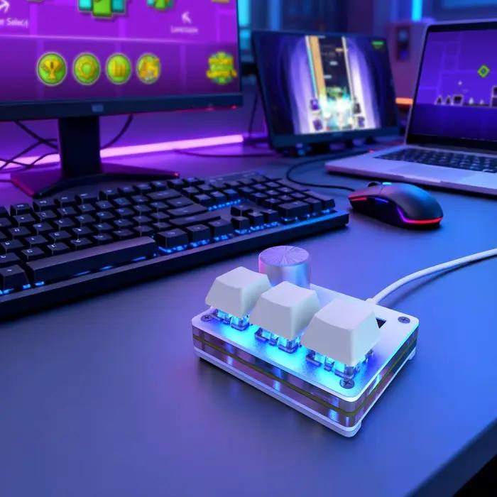 Sayodevice O3C clavier déclencheur rapide Hall commutateurs magnétiques pour OSU géométrie tableau de bord jeux de rythme bricolage touches écran Image lumière RGB