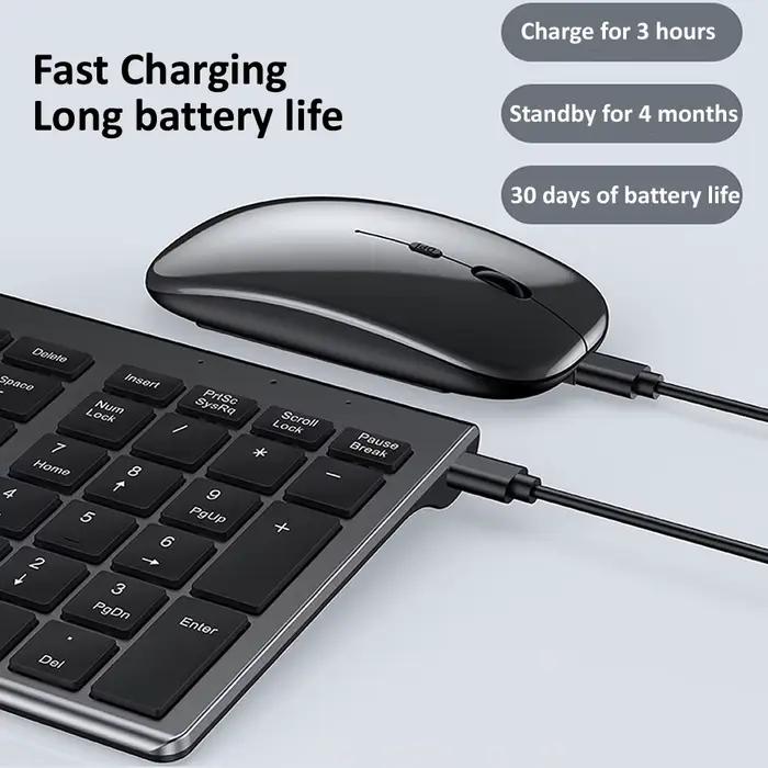 Bluetooth 5.0 2.4G clavier et souris sans fil Combo Mini