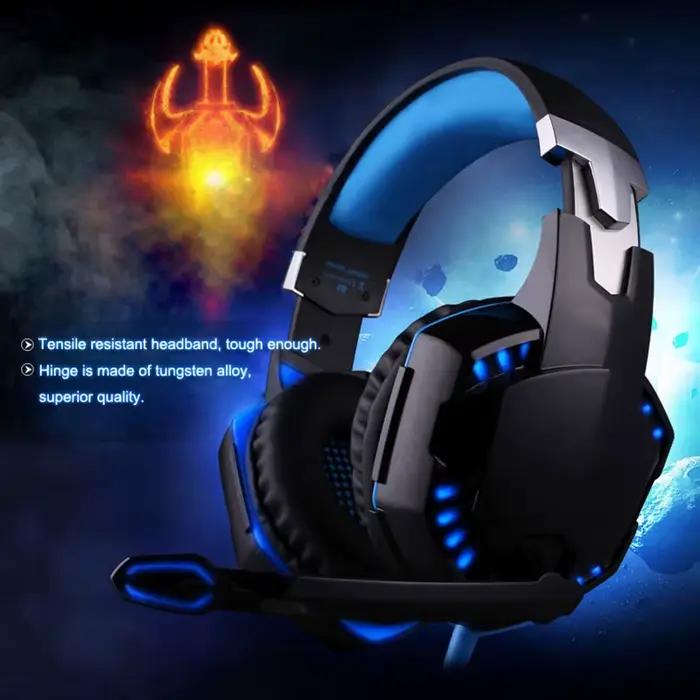 Casque de jeu stéréo basse avec micro