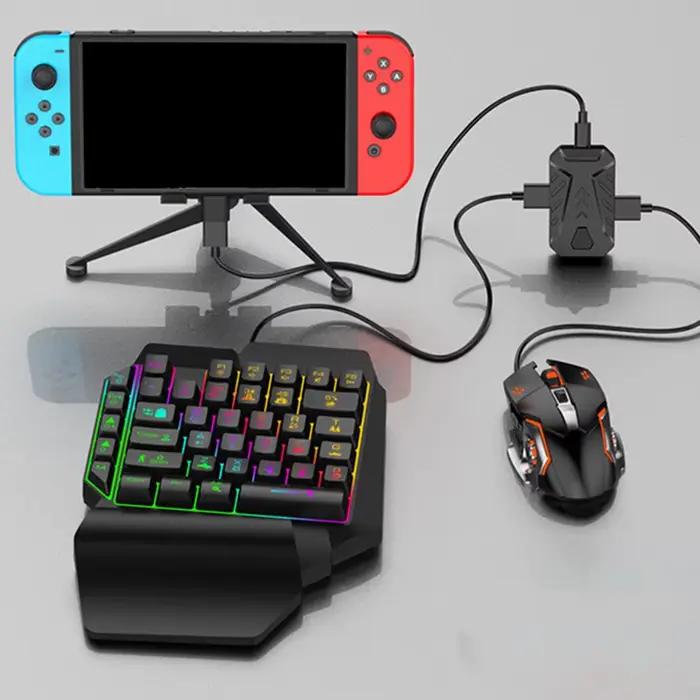 MIX Master contrôleur de jeu contrôle de jeu clavier à une main souris convertisseur ensemble pour PS3/PS4 PS5/pour ONE/pour Switch
