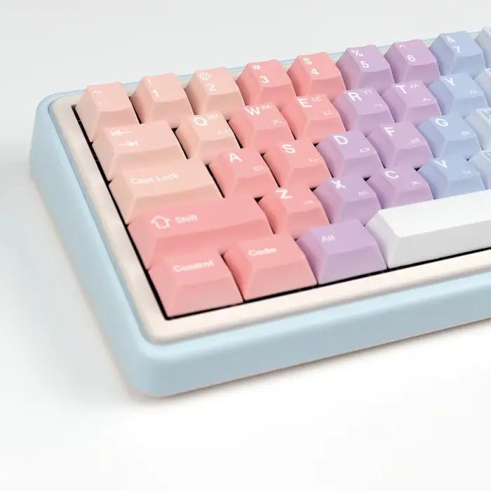 KBDiy coréen Dreamscape Keycap PBT Hangul Cherry profil Keycaps personnalisé Alice espace divisé ISO pour clavier mécanique Bluetooth
