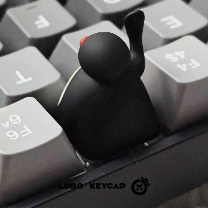 Pingu Penguin Image de dessin animé clavier mécanique personnalisé remplacer les capuchons de touches matériau en