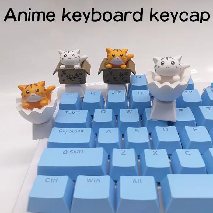 Personnalisez votre clavier avec des capuchons de touches de chat mignon – Axe PBT Cherry MX Artisan Anime Pink Kawaii