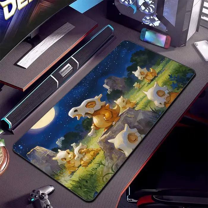 Tapis de souris anime Kawaii P-Pokémon avec repose-poignet, tapis de jeu antidérapant pour bureau et cadeaux, disponible en plusieurs couleurs et dimensions