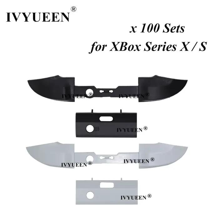 IVYUEEN 100 ensembles pour XBox série S X contrôleur RB LB boutons de pare-chocs support de barre centrale pièces de rechange accessoires