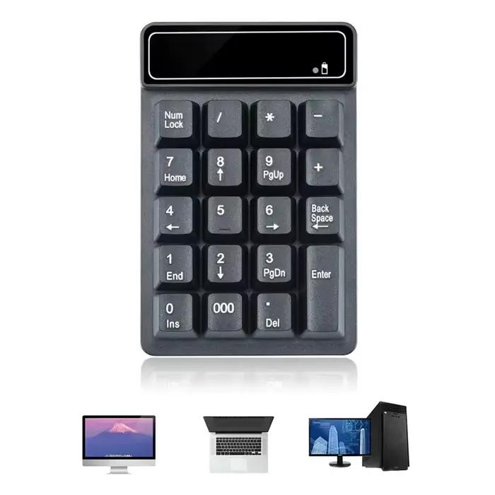 Nouveauté 2.4G clavier numérique sans fil sensation mécanique 19 touches pavé