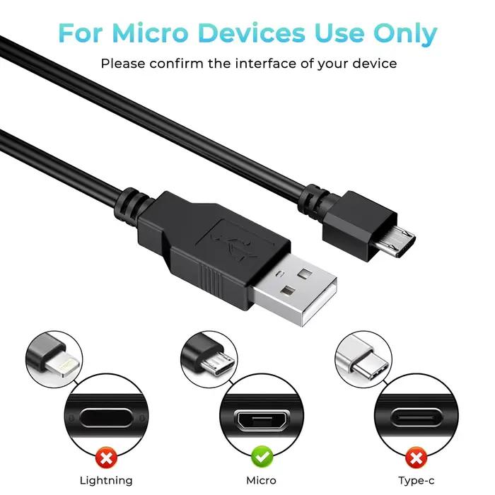 Câble de données USB de 2M pour contrôleur PS4