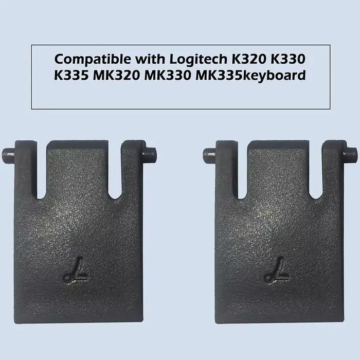 Pieds de clavier compatibles Logitech MK270 MK260 MK200 MK275 MK320 MK335 K330 MK850 2 pièces stabilisateurs bureau personnalisation Blanc Bleu Rouge