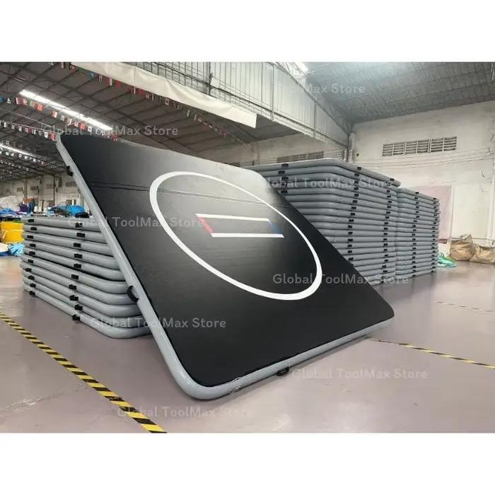 Tapis de gymnastique gonflable professionnel, tapis de gymnastique de 3/4 pouces d'épaisseur pour la gymnastique, la cheerleading, l'entraînement à domicile, la lutte, le judo
