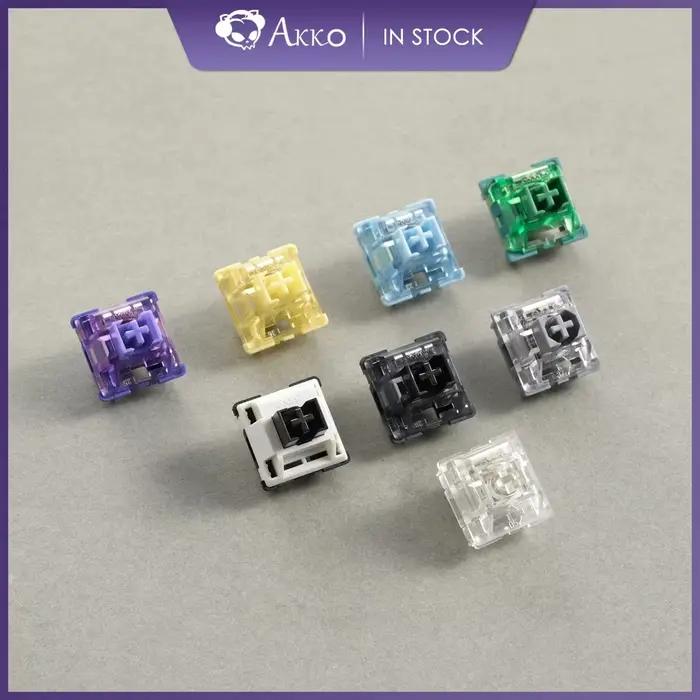 Akko V3 Pro commutateurs interrupteur Tactile/Linéaire pour clavier mécanique 45 pièces Pack remplaçable Outemu Gateron