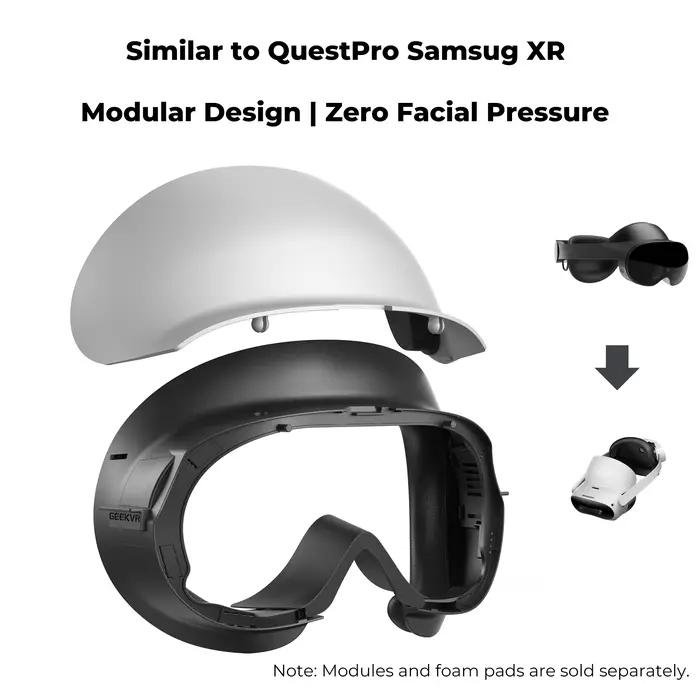 Masque facial et sangle de tête GEEKVR pour Pico 4 Ultra