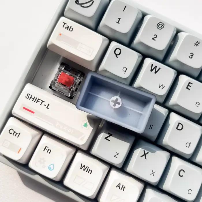 Echome translucide coeur Keycaps personnalisé Cool ABS casquettes/démarrage court 1.75UKey casquettes pour clavier mécanique jeu accessoires cadeau