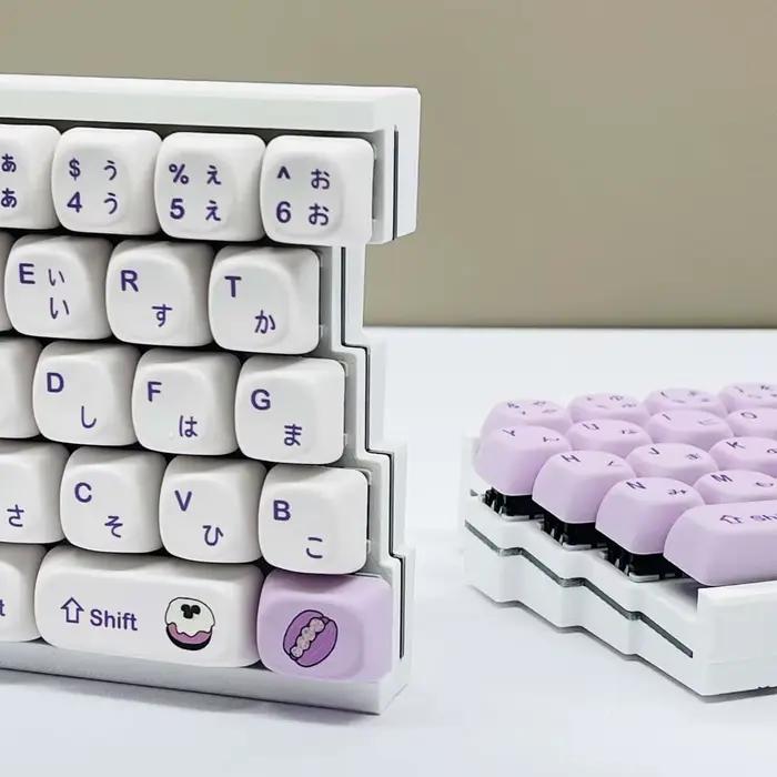 W64 – clavier mécanique ergonomique divisé 2.4G