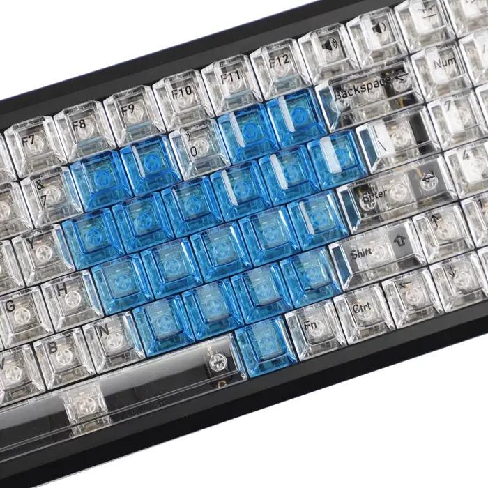 YMDK 21 touches transparentes en forme de cœur pour PC