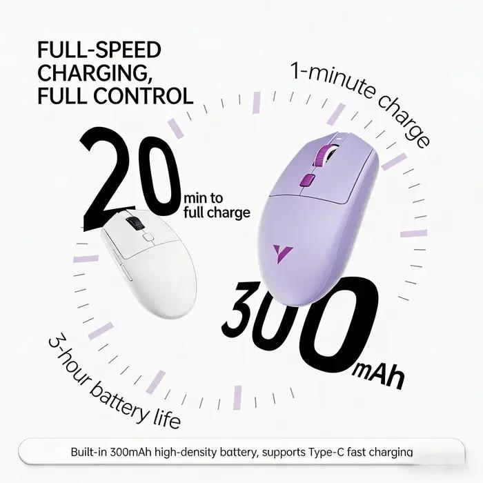 Souris de jeu et de bureau sans fil ATK VXE Dragonfly V3 Pro