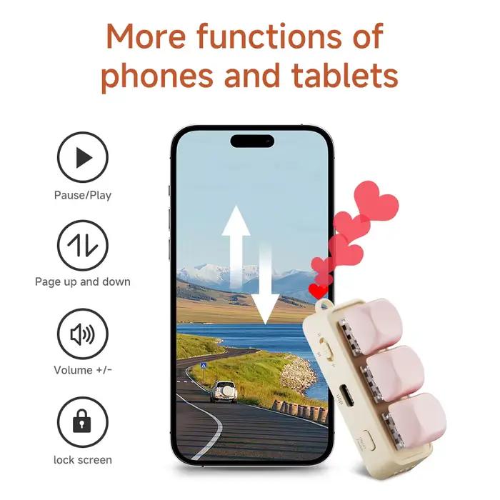 Télécommande Bluetooth multifonctionnelle pour clavier
