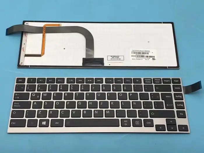Nouveau clavier latin espagnol/anglais/royaume-uni pour Toshiba Satellite Click W30-A W30DT-A W30T-A W35T-A W35DT-A W35-A rétro-éclairé