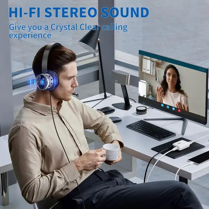 AWATRUE EH10 casque USB pour ordinateur portable