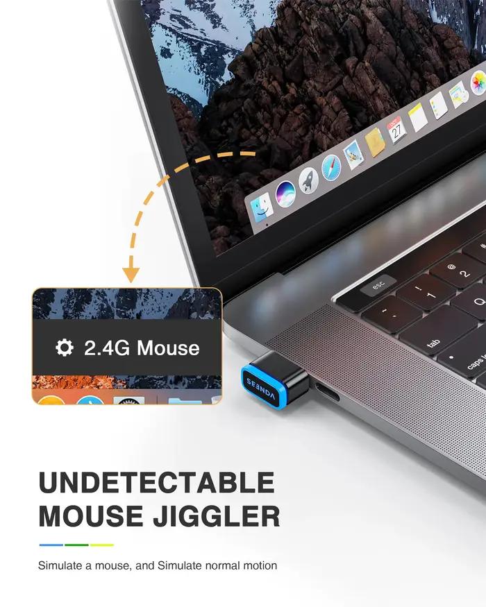 Souris Jiggler USB sans pilote Shaker mécanique indétectable simulateur de déplacement