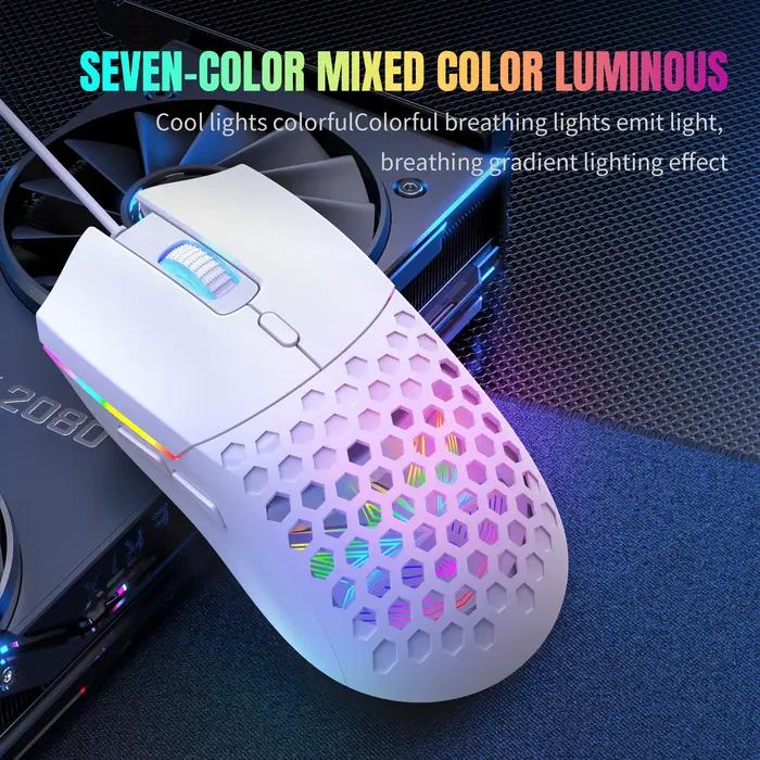 HXSJ S500 souris de jeu optique légère ergonomique filaire