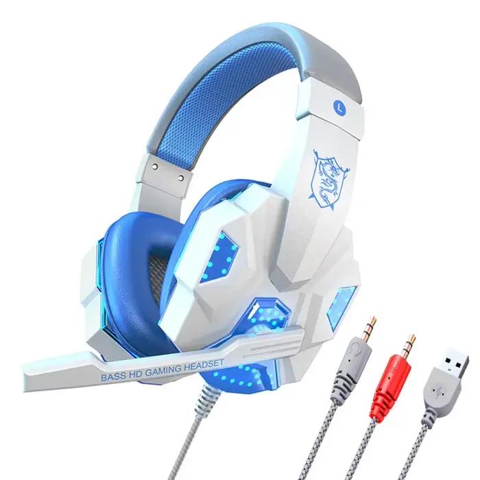 Casque de jeu filaire avec microphone