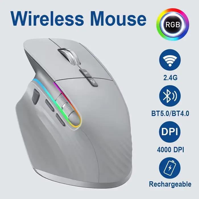 Souris optique portable sans fil multi-appareils