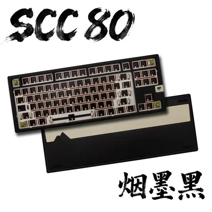Kit de clavier mécanique MXRSKEY SCC80 entièrement en aluminium 80% TKL