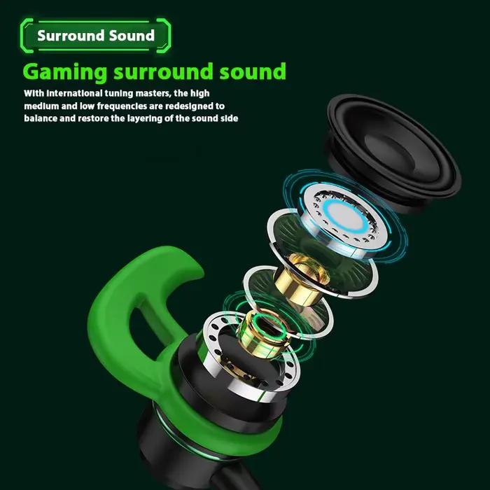 Casques de jeu HiFi dans l'oreille coude à 90 degrés Type C 3.5mm casque filaire de jeu pour Samsung Galaxy S25 Ultra iPhone 16 Pro Max
