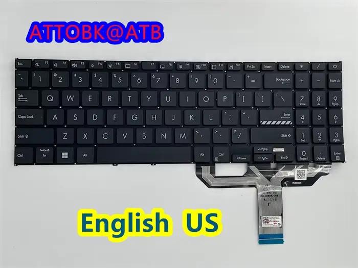 Clavier d'ordinateur portable US/RU/SP/LA