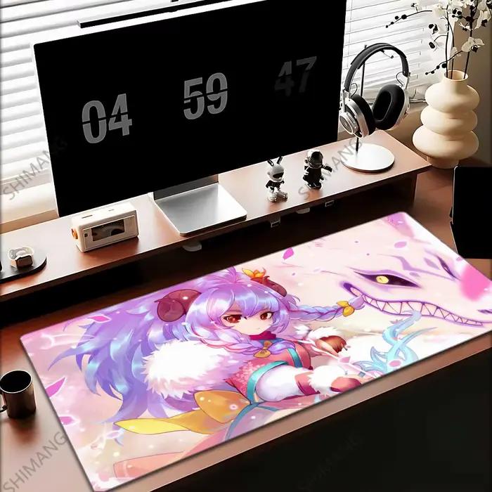 Tapis de souris League of Legends Kindred caoutchouc grand design gamer pour bureau ordinateur portable jeux compétitifs occasions spéciales