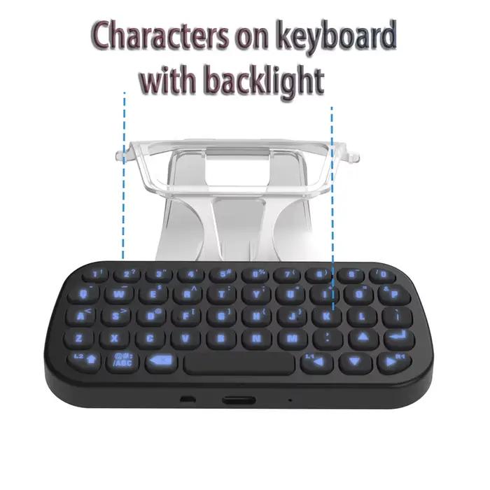 Clavier à clipser rétroéclairé Bluetooth pour contrôler jeux PS5 accessoire de jeu prise en charge chat vocal occasions spéciales