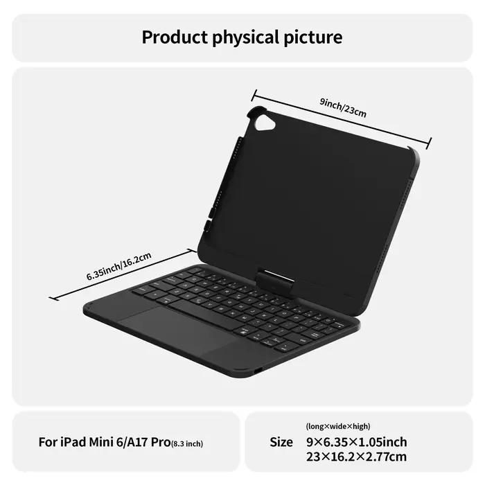 Clavier Tactile BT Rotatif à 360 °