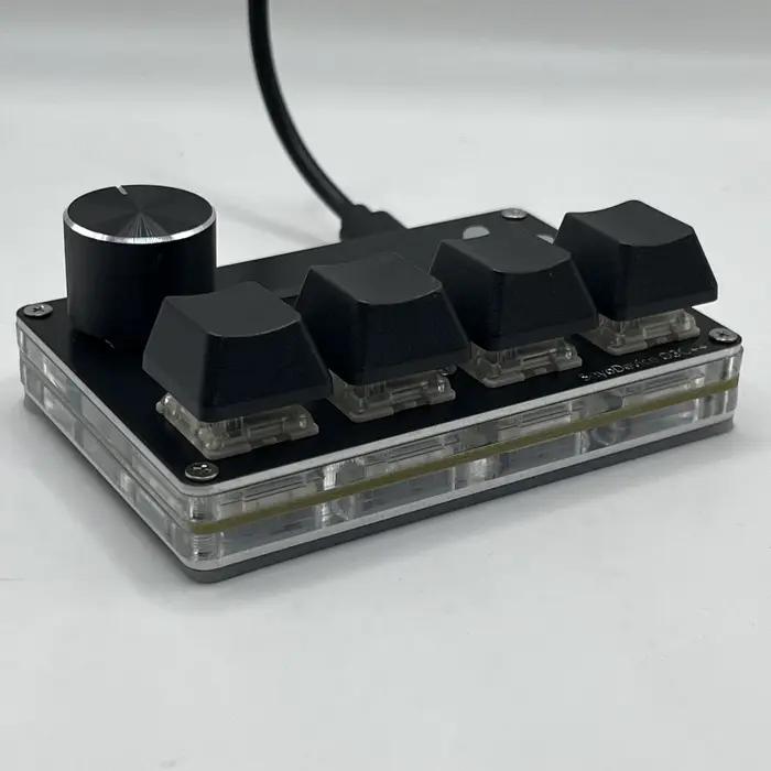 Clavier 4+4 touches SayoDevice O3C++ OSU Rapid Trigger avec interrupteurs magnétiques linéaires Gateron KS-20 blancs
