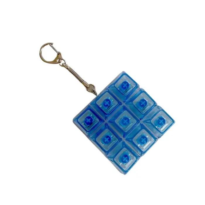 Clavier LED 9 touches avec bouton de clic lumineux
