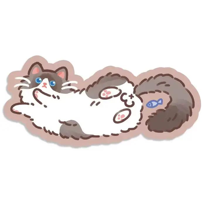 XXL grand tapis de souris en fourrure mignon Kawaii Kitty chats