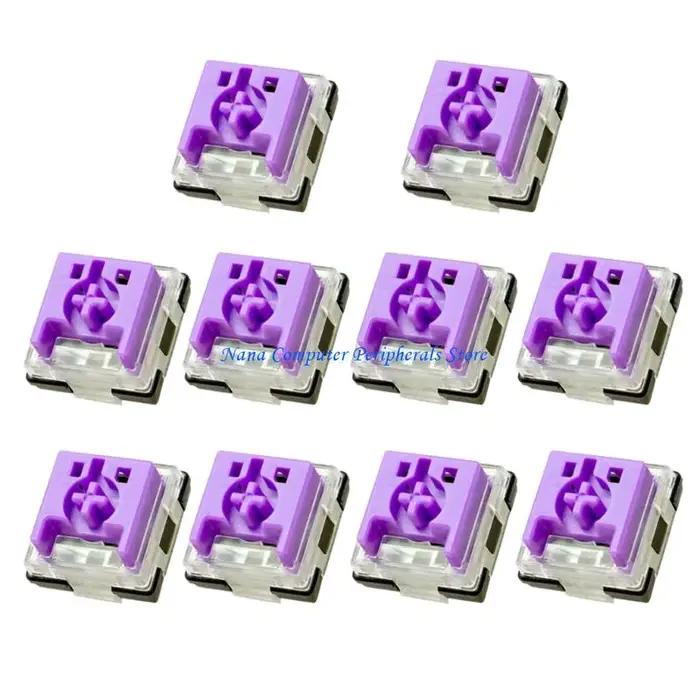 F68C 10 pièces commutateurs silencieux à profil bas avec oscillation réduite Double Contacts en or Rose claviers mécaniques