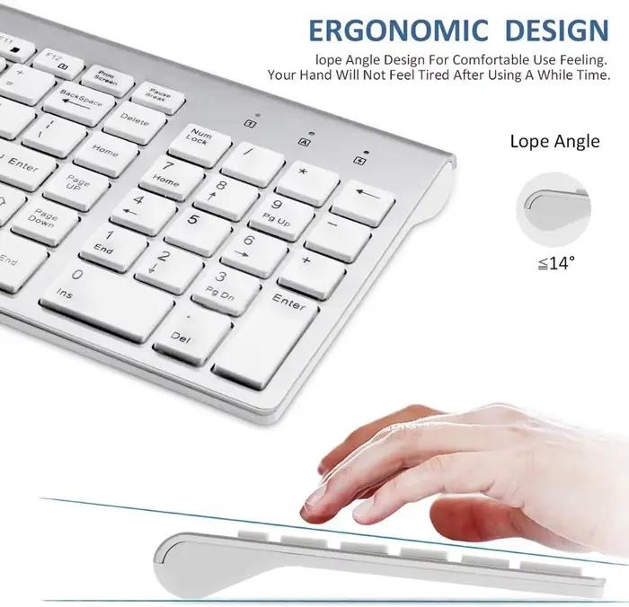 Clavier sans fil 2.4G, disposition anglaise arabe