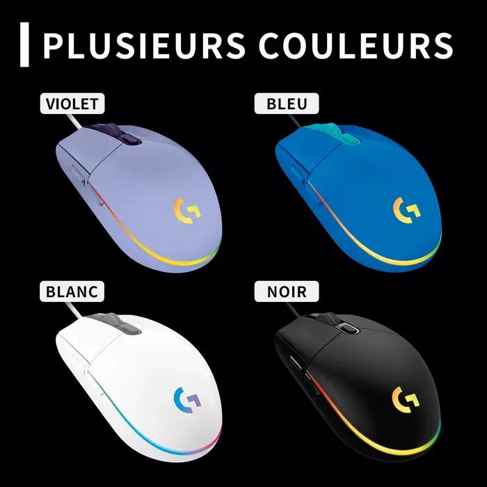 Souris de jeu sans fil Logitech G102/G203