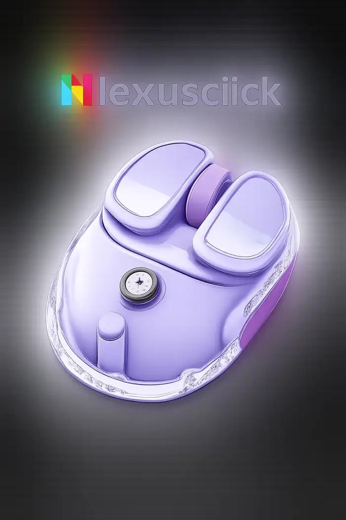 Mini souris sans fil transparente portable