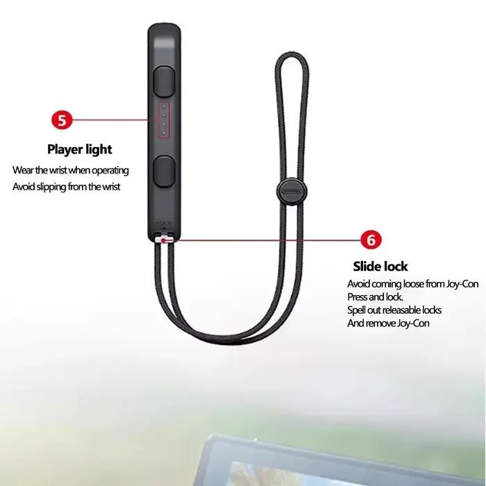 XIKCU pour Nintendo Switch & OLED – Dragonne de poignet Joy-Con pour manette de jeu
