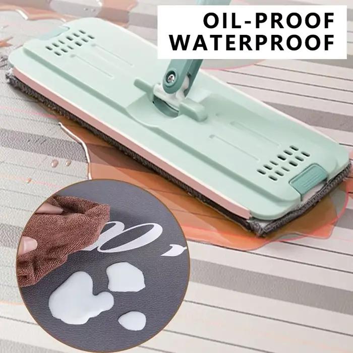 Tapis de sol de cuisine en vinyle, en cuir Pvc, imperméable, résistant à l'huile, grand tapis, décoration de la maison, antidérapant, idhДля Кухни
