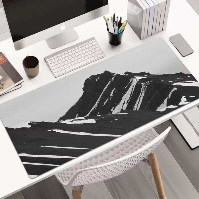 Tapis de souris noir et blanc