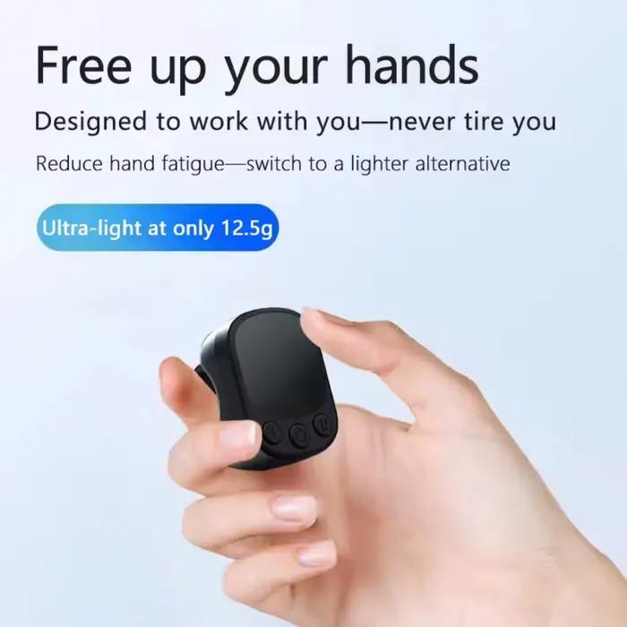 Souris annulaire sans fil Bluetooth avec écran tactile