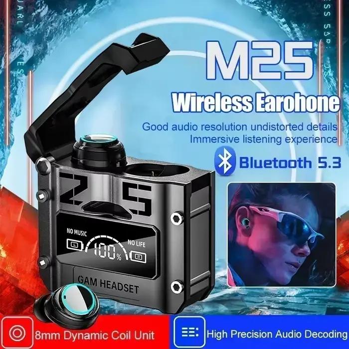 Nouveau Original M25 Bluetooth 5.3 TWS casque sans fil avec affichage LED