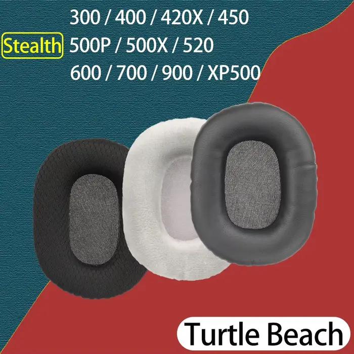 Stealth 300 400 420X 450 oreillettes pour casque tortue plage 500P 500X 520 coussinets d'oreille remplacement 600 700 900 XP500 housse