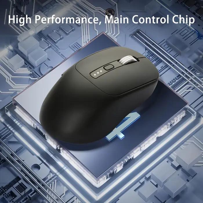 Souris sans fil Bluetooth Compatible 5.2 USB 2.4Ghz
