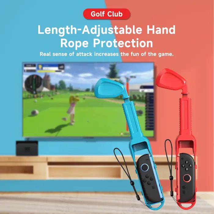 Ensemble d'accessoires de sport 10 en 1 pour Nintendo Switch 2 avec clubs de golf pour expérience de jeu sportive inoubliable occassions spéciales joueurs de jeux sportifs