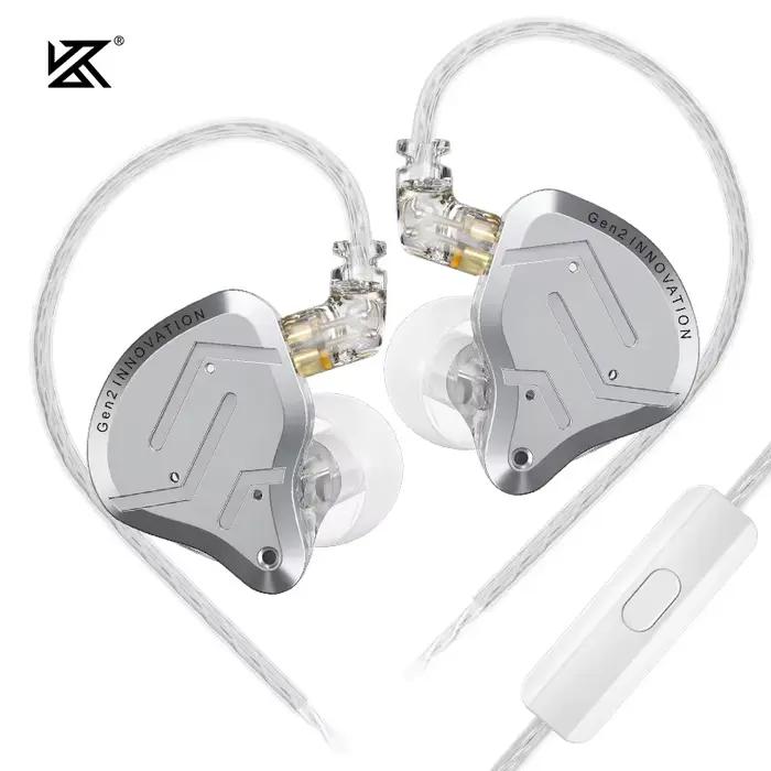 KZ ZSN Pro 2 écouteurs intra-auriculaires en métal Sport suppression du bruit casque de musique pilotes hybrides 1BA +