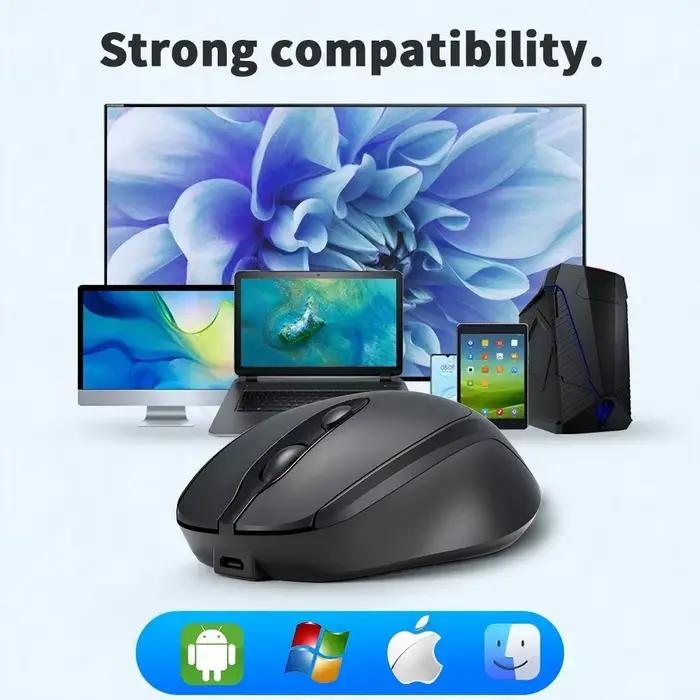 Beechip – souris Bluetooth sans fil rechargeable