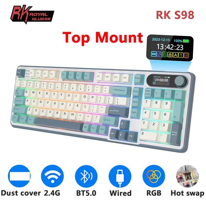Clavier mécanique RK ROYAL KLUDGE S98 avec écran TFT intégré